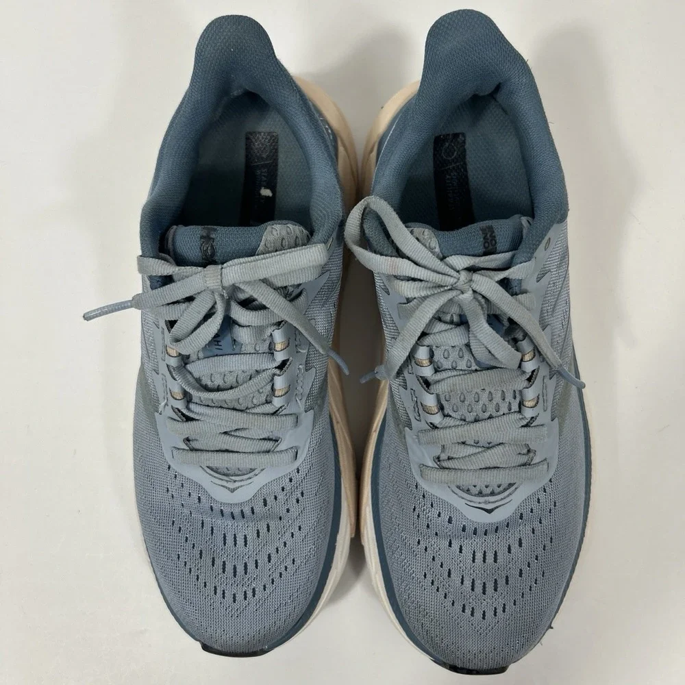 Women's 6.5B HOKA One One Arahi 5 Running Shoes Blue Fog/Provincial Blue